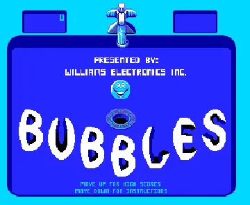 Bubbles (prototype version) screen shot title